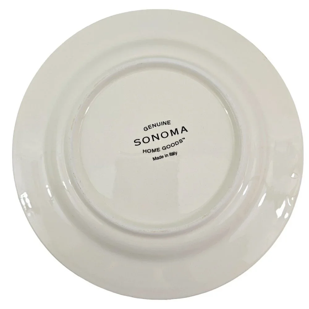 Sonoma Home Goods Strawberry Luncheon Dessert Plates Made in Italy – Set of 3